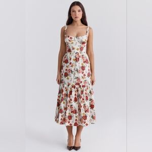 NWT House of CB Elia dress in Italian Rose Print
